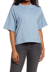 Topshop Boxy T-Shirt in Mid Blue at Nordstrom