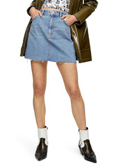 Women's Topshop High Waist Denim Miniskirt