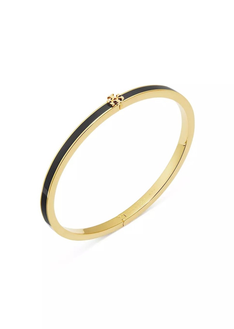 Tory Burch 18K Gold-Plated & Enamel Thin Kira Bracelet