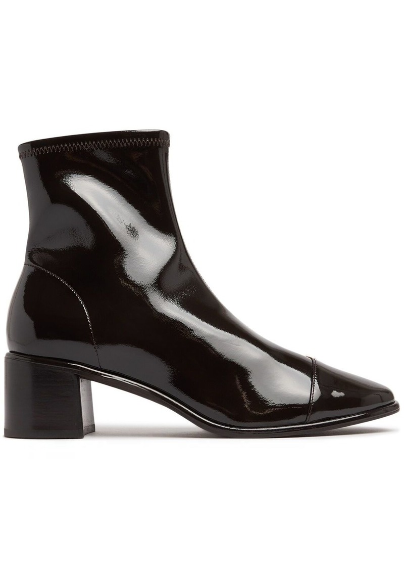 Tory Burch 55mm Cap-toe Patent Leather Ankle Boots