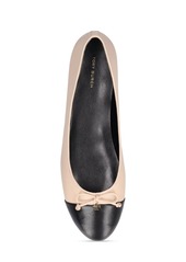 Tory Burch 5mm Cap-toe Leather Ballet