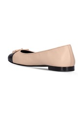 Tory Burch 5mm Cap-toe Leather Ballet