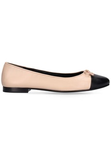 Tory Burch 5mm Cap-toe Leather Ballet
