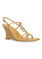 Tory Burch 95mm Capri Miller Leather Wedge Sandals