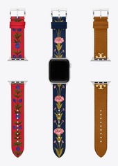 Tory Burch Band for Apple Watch® Gift Set, Multi-Color Leather, 38 MM – 40 MM 