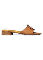 Tory Burch Bombé Miller Leather Slide Sandals