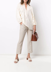 Tory Burch button-cuff trousers