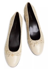 Tory Burch Cap-Toe Leather Pumps