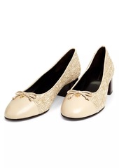 Tory Burch Cap-Toe Leather Pumps