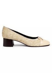 Tory Burch Cap-Toe Leather Pumps