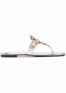 Tory Burch Ciabatte Miller metallic-effect sandals