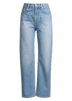 Tory Burch Classic High-Rise Crop Wide-Leg Jeans