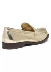 Tory Burch Classic Metallic Leather Loafers