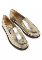 Tory Burch Classic Metallic Leather Loafers