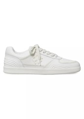 Tory Burch Clover Low-Top Leather Court Sneakers