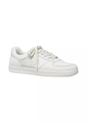 Tory Burch Clover Low-Top Leather Court Sneakers