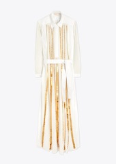 Tory Burch Coin Embroidered Cotton Dress