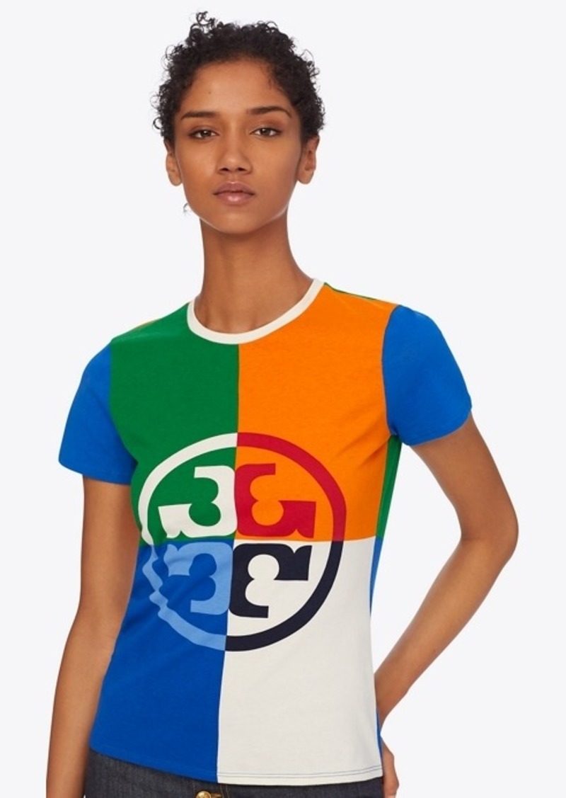 Tory Burch Color-Block Logo T-Shirt | Tops