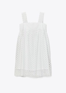 Tory Burch Cotton Broderie Anglaise Mini Dress