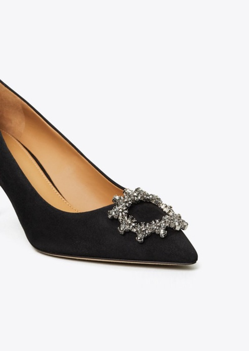 Tory Burch Crystal-Buckle Pump | Shoes