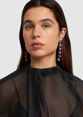 Tory Burch Crystal Linear Earring