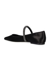 Tory Burch Crystal Satin Ballerina Flats