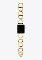 Tory Burch Double T Link Band for Apple Watch®, Gold-Tone Stainless Steel