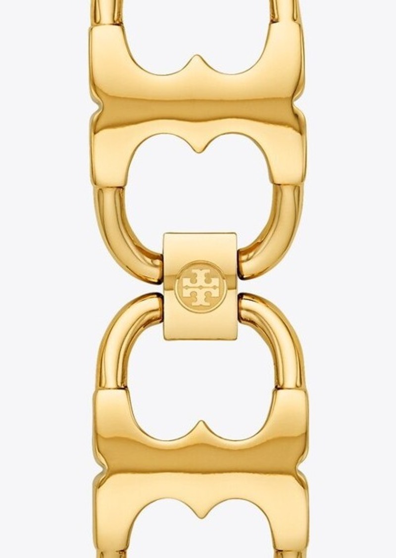 Tory Burch Double-T Link Apple Watch Bracelet, 38mm - 40mm - Gold