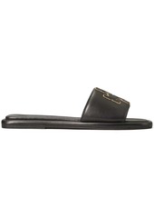 Tory Burch Double T patch sport slides