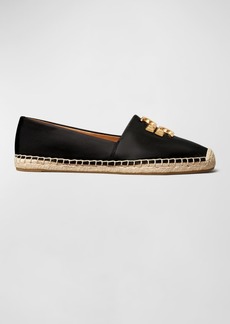 Tory Burch Eleanor Leather Medallion Loafer Espadrilles 