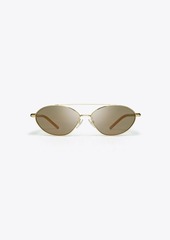 Tory Burch Eleanor Oval Sunglasses