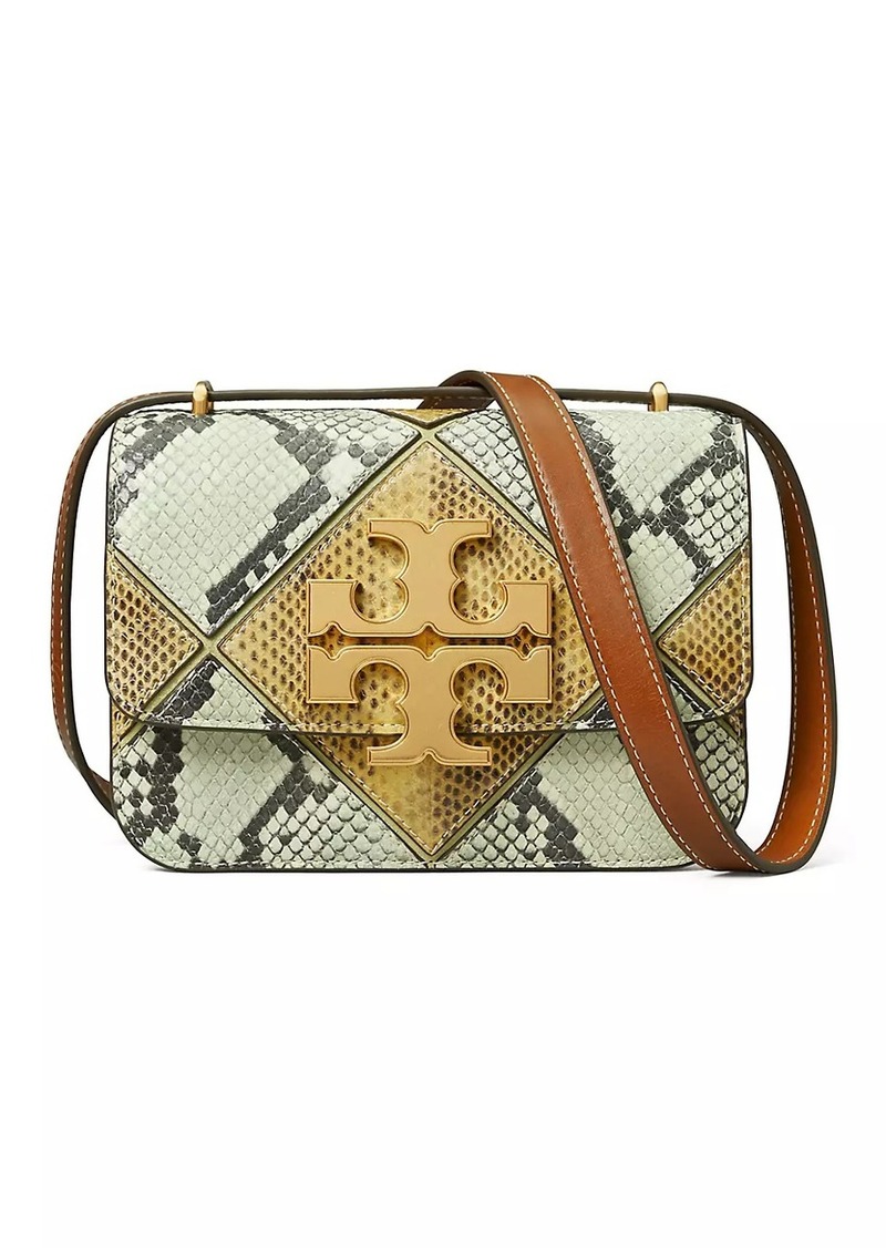 Tory Burch Eleanor Snake-Embossed Leather Crossbody Bag