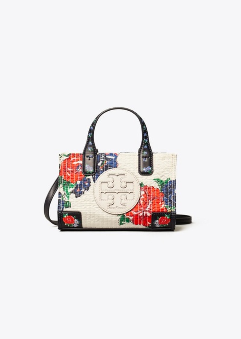 ella floral quilted mini tote bag