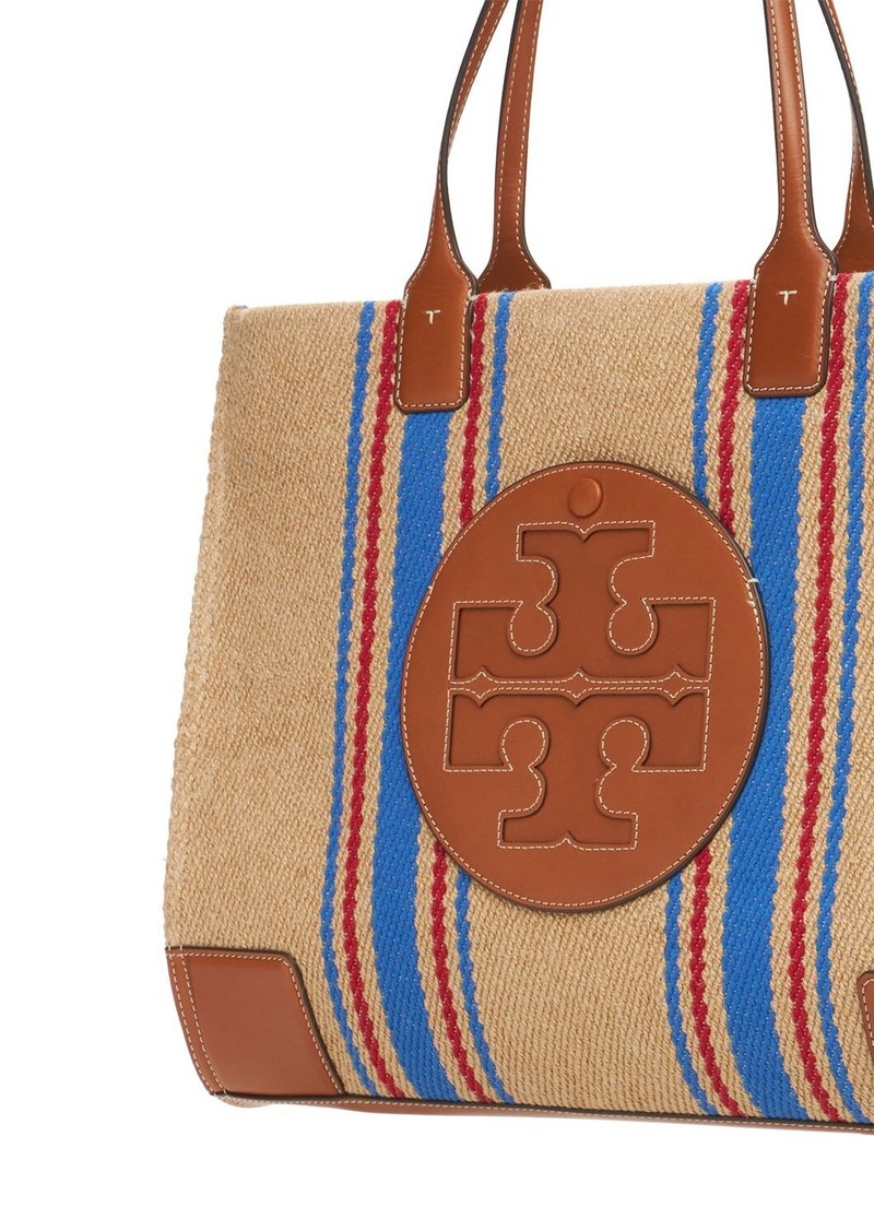 tory burch ella stripe tote