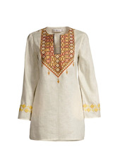 Tory Burch Embroidered Linen Tunic