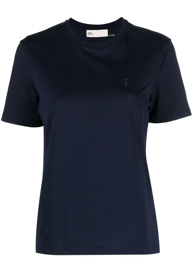 Tory Burch embroidered-logo cotton T-shirt