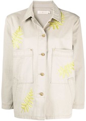 Tory Burch embroidered single-breasted jacket