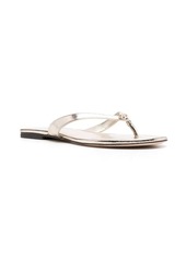 Tory Burch flat leather flip-flops