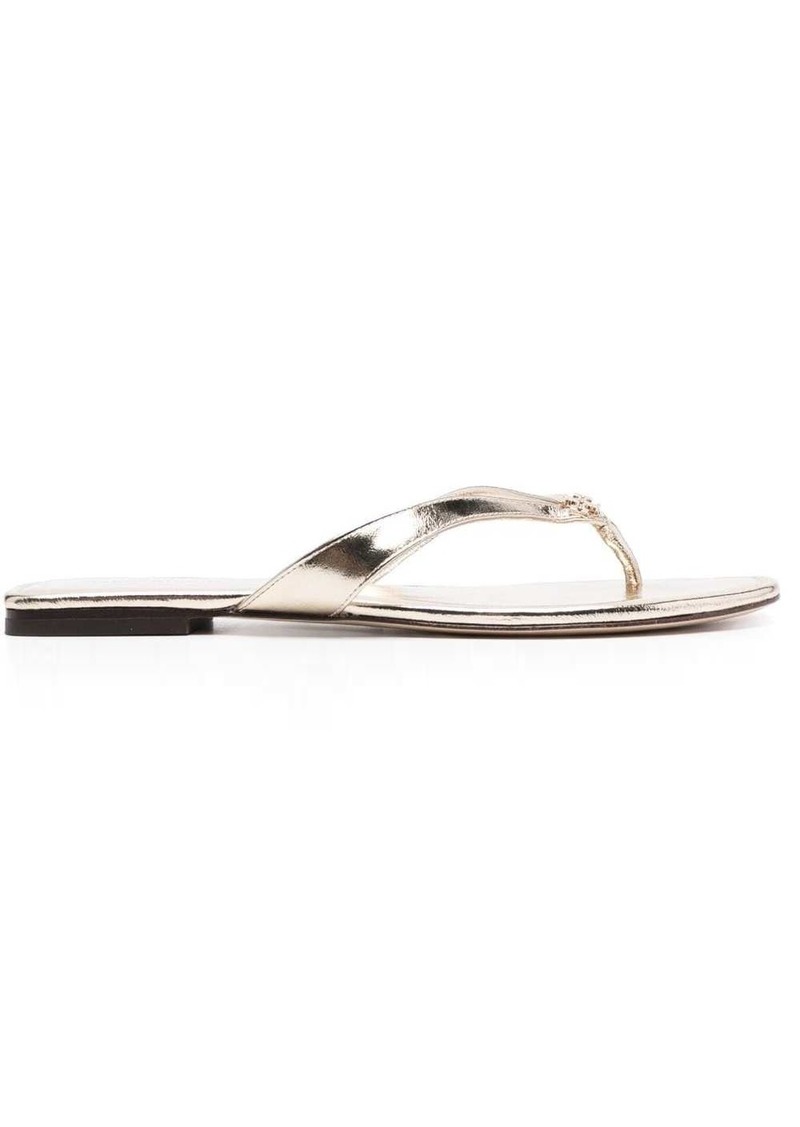 Tory Burch flat leather flip-flops