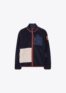 Tory Burch Fleece Color-Block Jacket
