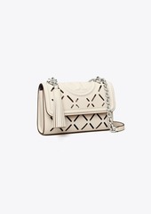 Tory Burch Fleming Diamond Perforated Small Convertible Shoulder Bag