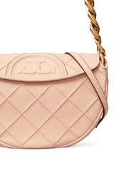 Tory Burch Fleming Soft Caviar Mini Crescent Bag