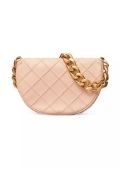 Tory Burch Fleming Soft Caviar Mini Crescent Bag