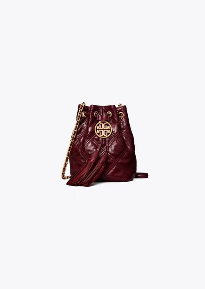 Tory Burch Fleming Soft Glazed Mini Bucket Bag - ShopStyle