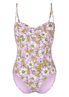 Tory Burch floral-print cut-out swimsuit
