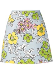 Tory Burch floral print mini skirt