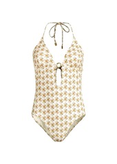 Tory Burch Floral Ring One-Piece Swimsuit