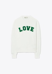 Tory Burch French Terry Love Crew