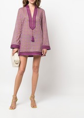 Tory Burch geometric-print long-sleeve tunic