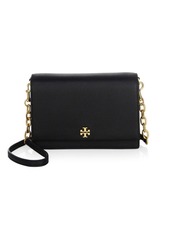 tory burch georgia leather flap shoulder bag